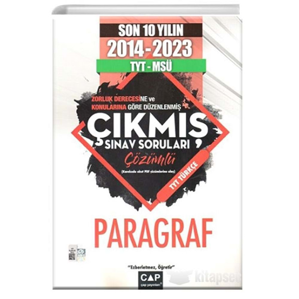 Çap Son 10 MSÜ Çıkmış Sorular Paragraf