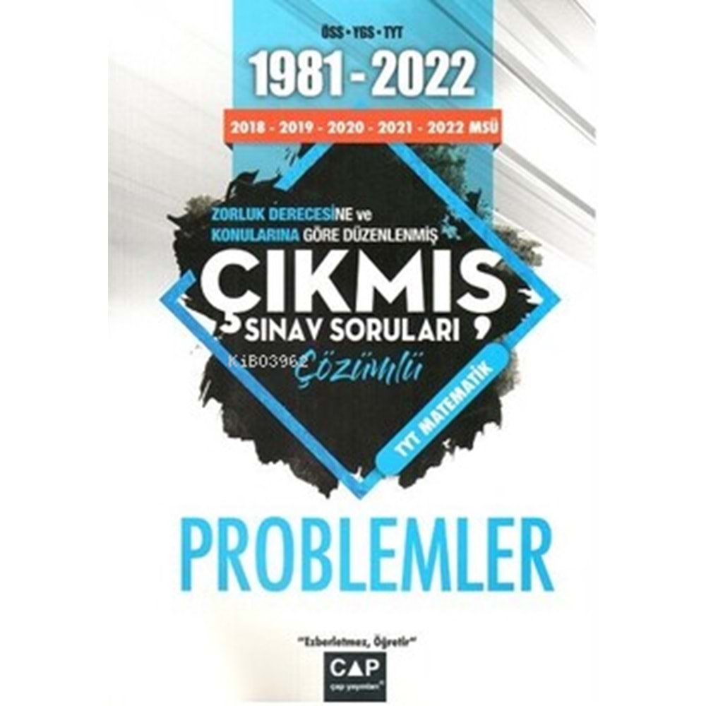 Çap Tyt Çıkmış Sorular Problemler