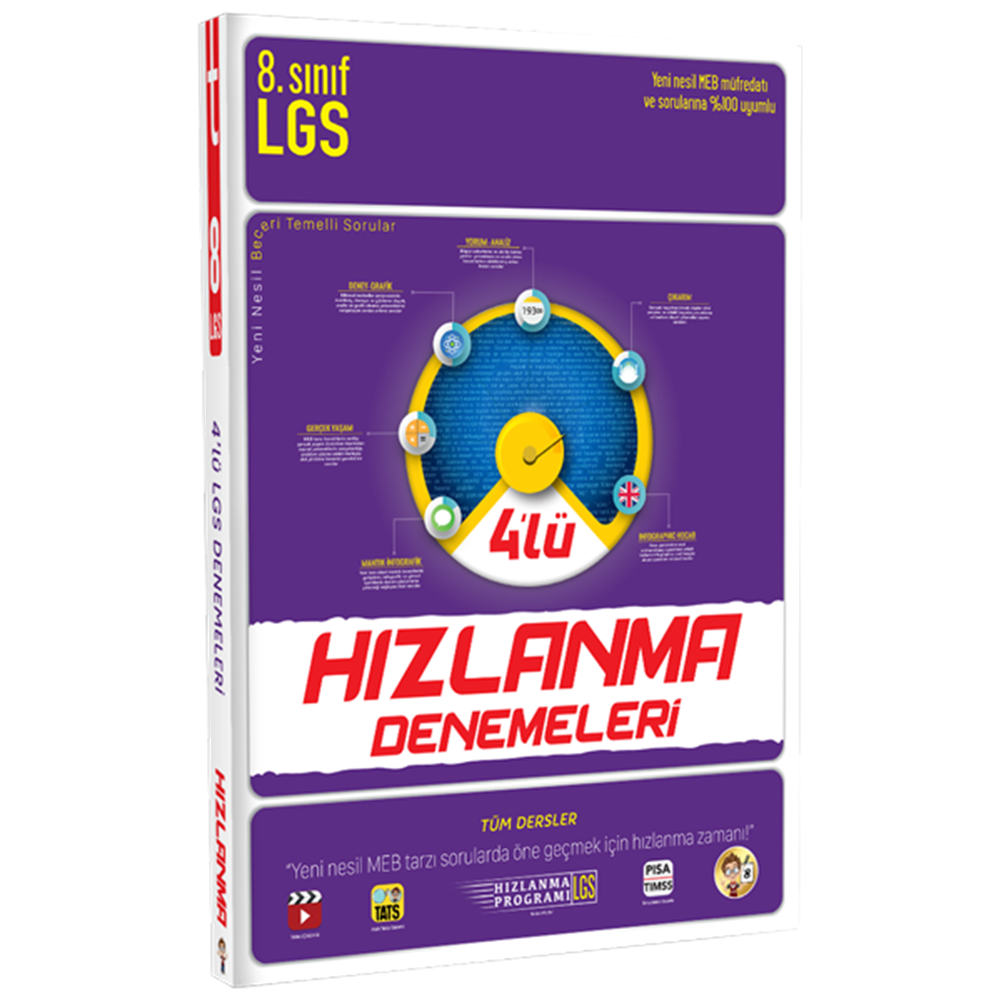 Tonguç 8. Sınıf Hızlanma Denemeleri 4 lü