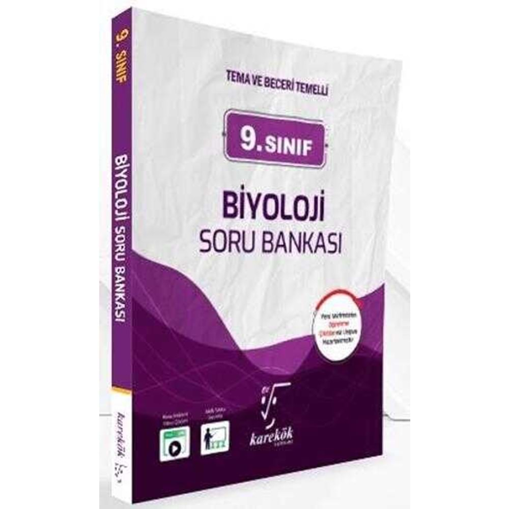 Karekök Yayıncılık 9. Sınıf Biyoloji Soru Bankası