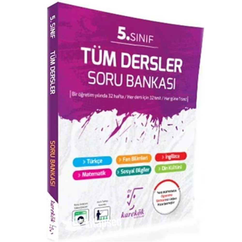 Karekök Yayınları 5. Sınıf Tüm Dersler Soru Bankası