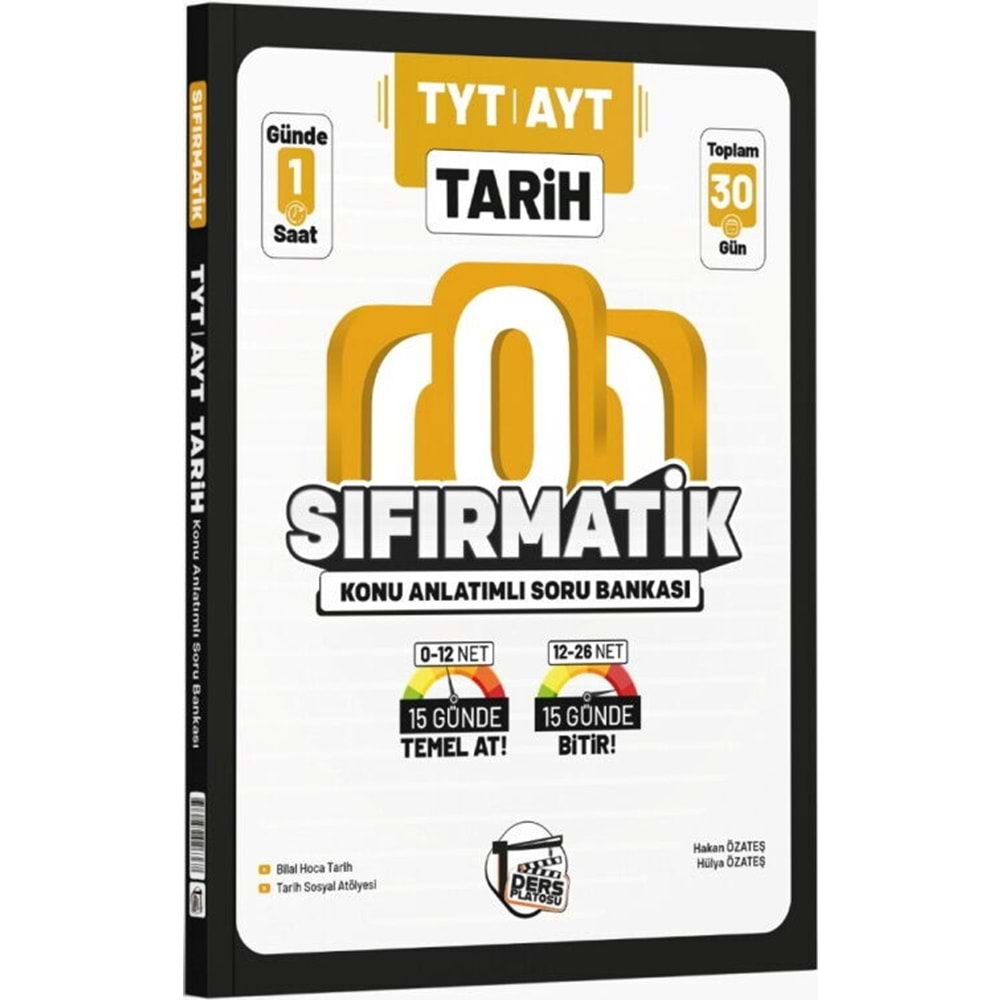 Ders Platosu TYT AYT Tarih Sıfırmatik Konu Anlatımlı Soru Bankası