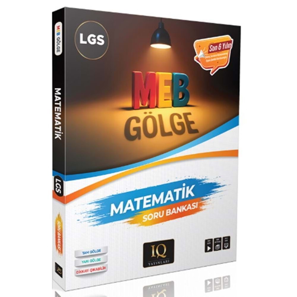 IQ Yayınları 8. Sınıf Gölge Matematik Soru Bankası