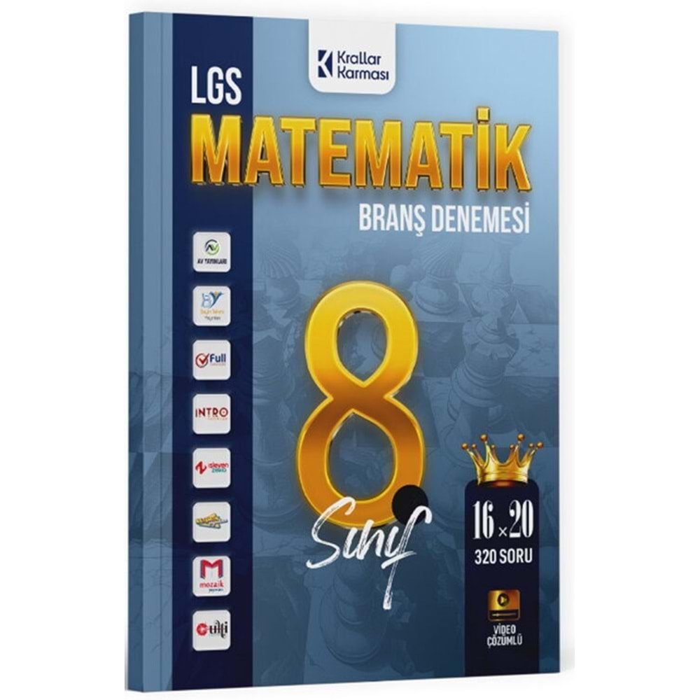 Krallar Karması 8. Sınıf LGS Matematik 16 x 20 Branş Denemeleri