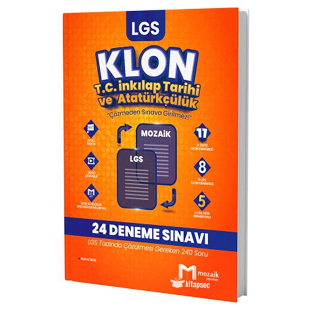Mozaik KLON 8. Sınıf İnkılap Deneme