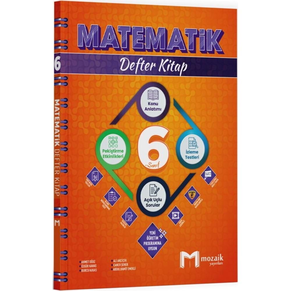 Mozaik Yayınları 6. Sınıf Matematik Defter Kitap