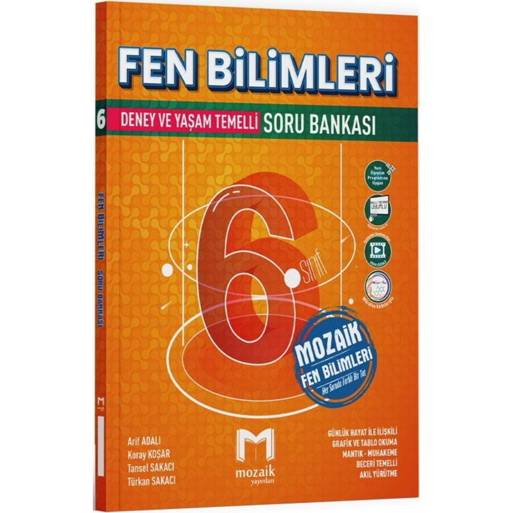 Mozaik Yayınları 6. Sınıf Fen bilimleri Soru Bankası