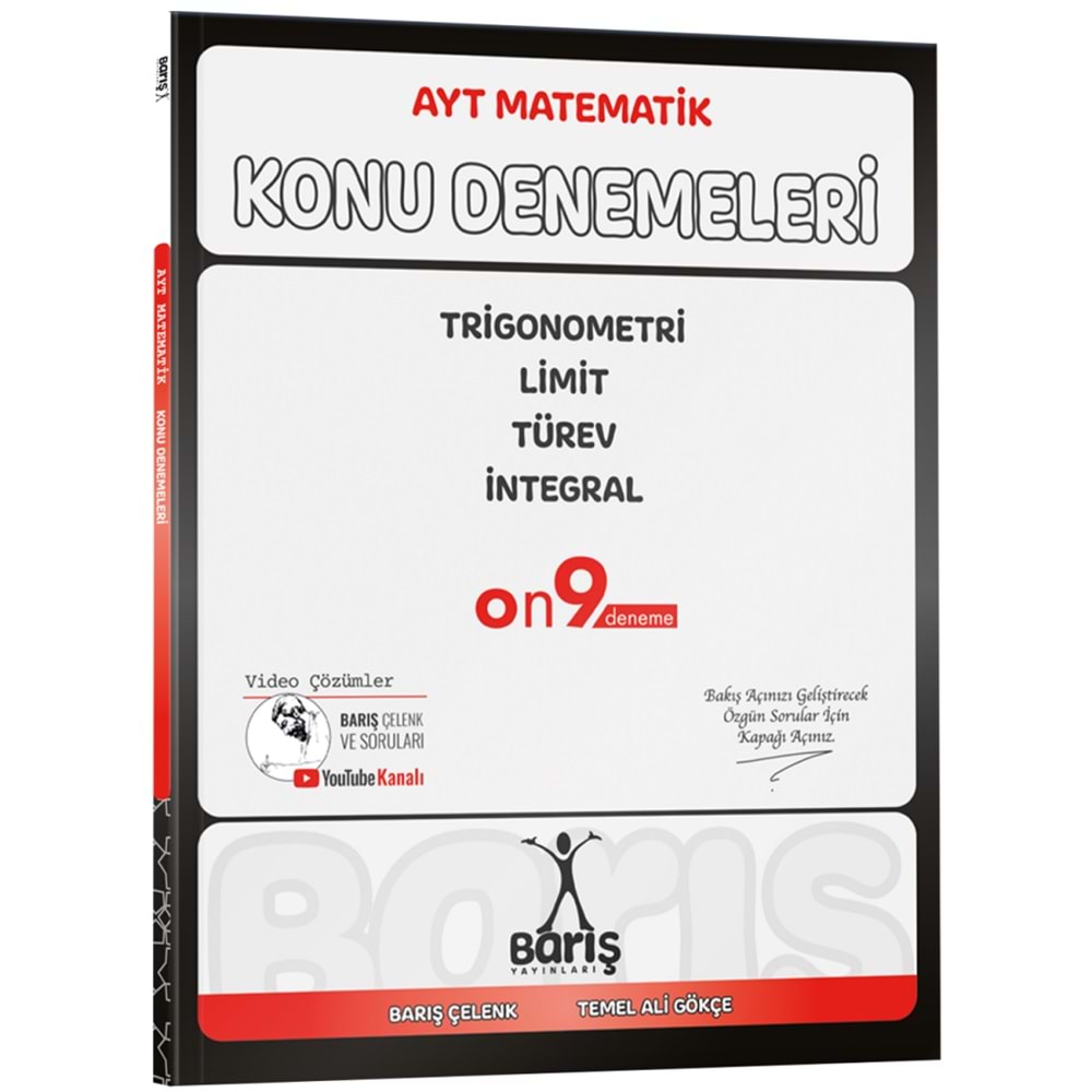 Barış Yayınları AYT Matematik Trigonometri Limit Türev İntegral Konu Denemeleri