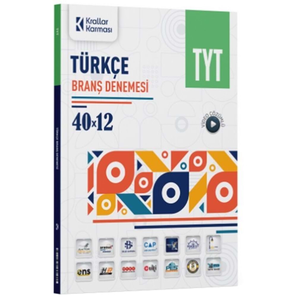 Krallar Karması TYT Türkçe 40 x 12 Branş Denemesi
