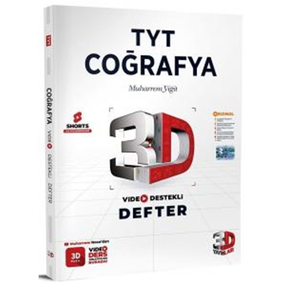 2024 TYT Biyoloji Video Destekli Defter 3D Yayınları