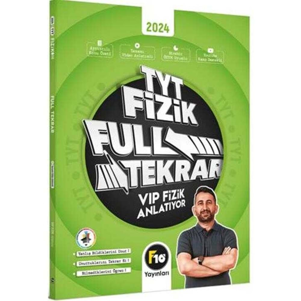 F10 Yayınları VİP Fizik TYT Fizik Full Tekrar Video Ders Kitabı