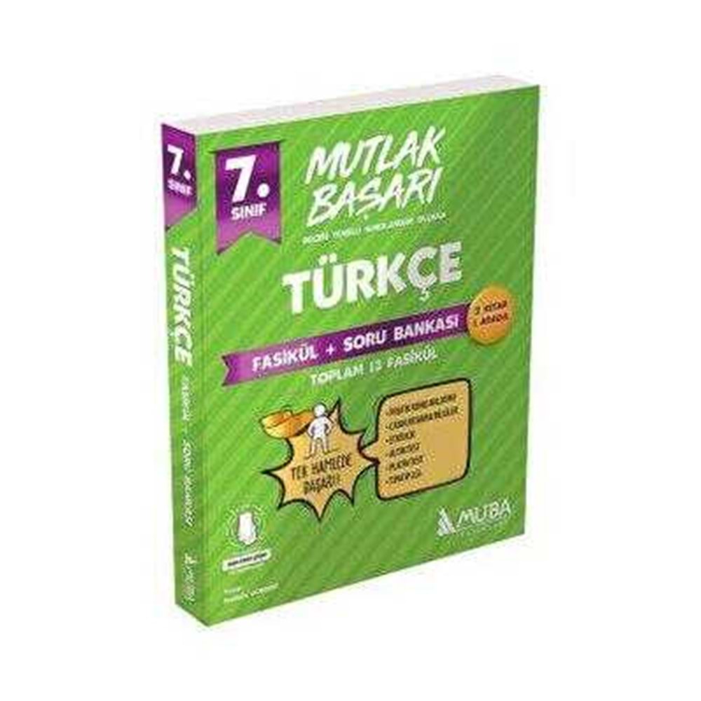 Muba Yayınları 2024 Mutlak Başarı 7. Sınıf Türkçe Fasiküller+Soru Bankası