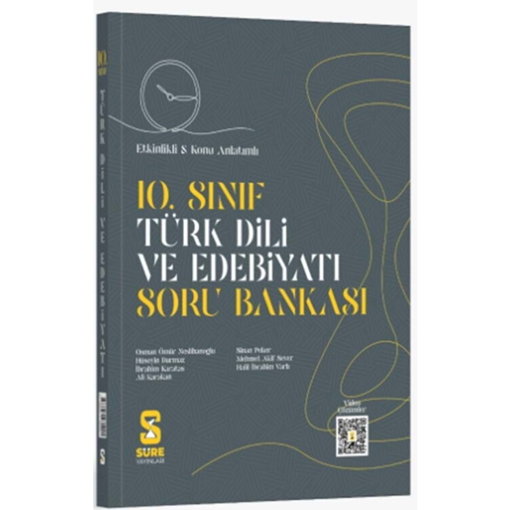 Süre Yayınları 10. Sınıf Türk Dili ve Edebiyatı Soru Bankası