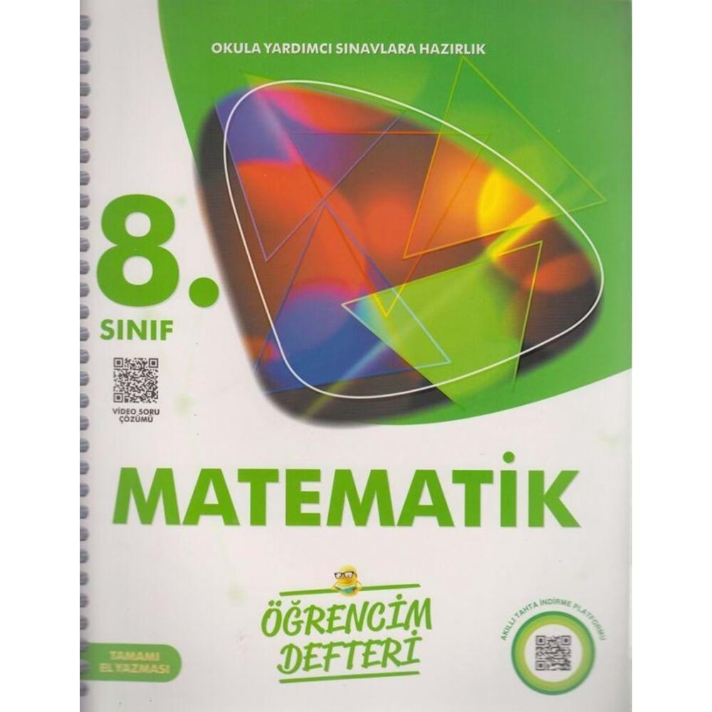 3202 8.Sınıf Matematik Öğrencim Defteri