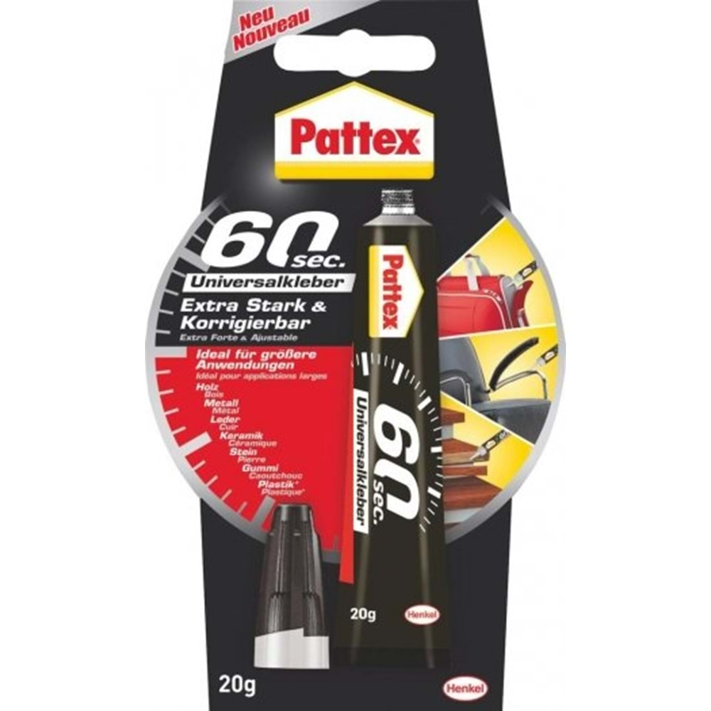 Pattex 60 Saniye Universal Yapıştırıcı 20g