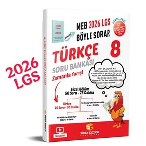Sinan Kuzucu 2026 LGS 8. Sınıf Soru Bankası Seti (6 Kitap)
