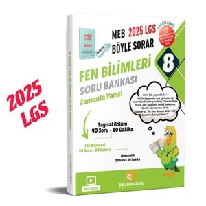 Sinan Kuzucu 2025 LGS 8. Sınıf Fen Bilimleri Matematik 2 li Soru Bankası Seti