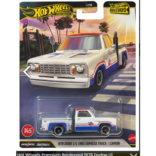 Hot Wheels Premium Boulevard 1978 Dodge Lil Red Express Truck JHW27