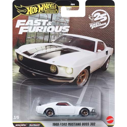 Hot Wheels Premium Fast & Furious 25.YIL 1969 Ford Mustang Boss 302 HNW46 JHW72 LA10