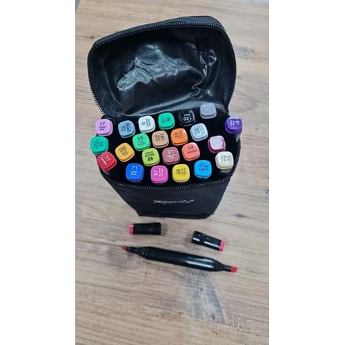 TOUCH SKETC 24 lü Çift Taraflı Marker Kalem Çanta Set çift taraflı