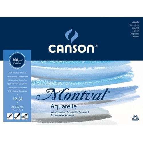 Canson Montval Suluboya Bloğu 24*32 cm 300 gr 12 Sayfa