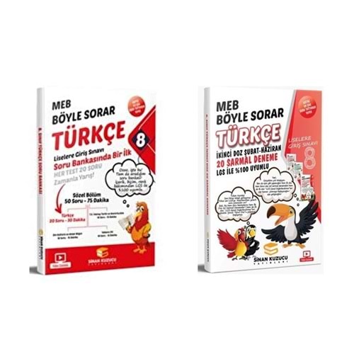 Sinan Kuzucu 8. Sınıf Türkçe Soru Bankası ve Deneme 2 Si bir Arada