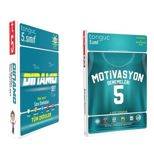 Tonguç 5. Sınıf Dinoma Set ve 5. Sınıf Motvasyon 4 lü Deneme