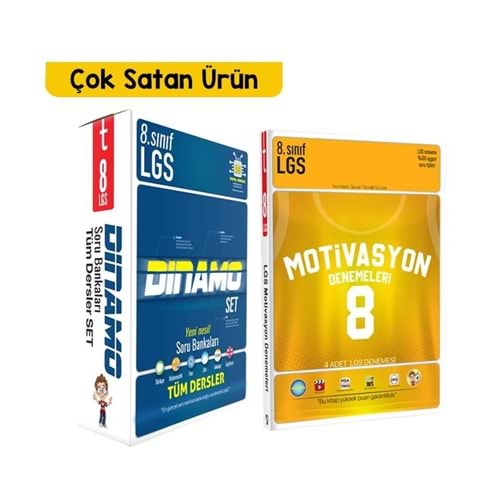 Tonguç 8. Sınıf Dinoma Set ve 8. Sınıf Motvasyon 4 lü Deneme