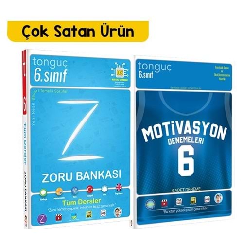 Tonguç 6. Sınıf Zoru Bankası ve 6. Sınıf Motvasyon 4 lü Deneme