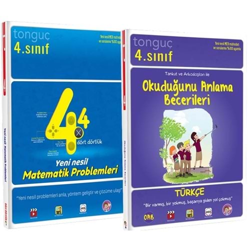 Tonguç 4. Sınıf Yeni Nesil Matematik Problemlemleri ve Okuduğunu Anlama Becerileri