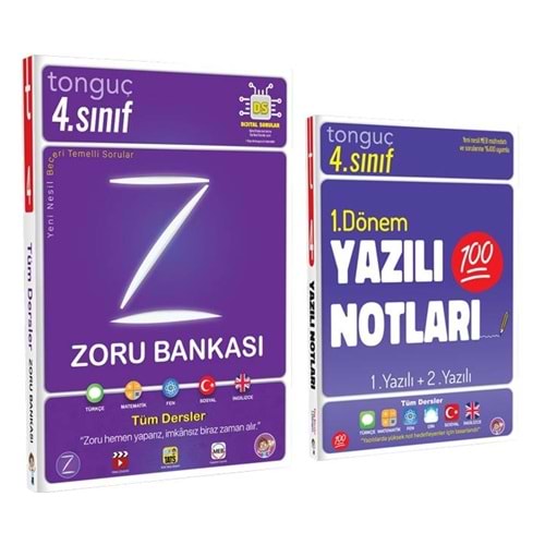 Tonguç 4. Sınıf Zoru Bankası ve 1. Dönem Yazılı Notları