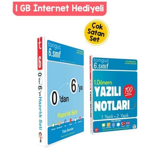Tonguç 6. Sınıf 0 Dan 6 ya Konu Anlatımlı Soru Bankası ve 1. Dönem Yazılı Notları