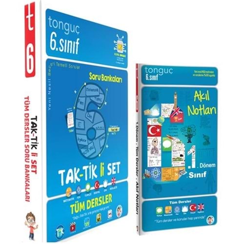 Tonguç Taktikli 6. Sınıf Tüm Dersler Soru Bankası ve Akıl Notları