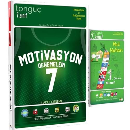 Tonguç 7. Sınıf Motivasyon 4 lü Denemeleri ve Akıl Notları