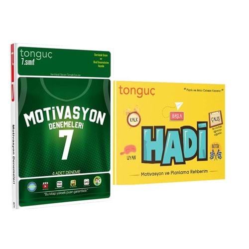 Tonguç 7. Sınıf Motivasyon 4 lü Deneme ve Hadi