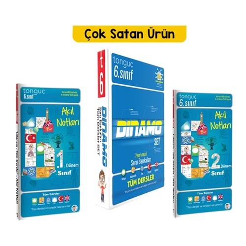 Tonguç 6. Sınıf Dinamo Seti ile 1. ve 2. Dönem Akıl Notları