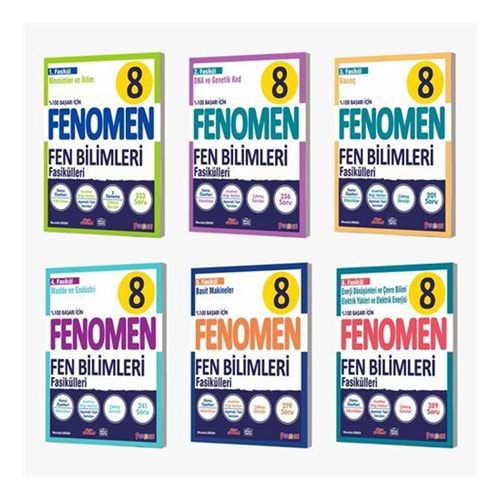 Fenomen 8. Sınıf Fasikül Seti Fen Bilimleri 6 Kitap