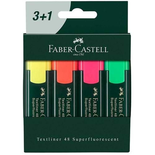 Faber-Castell Textliner Fosforlu Kalem 3+1