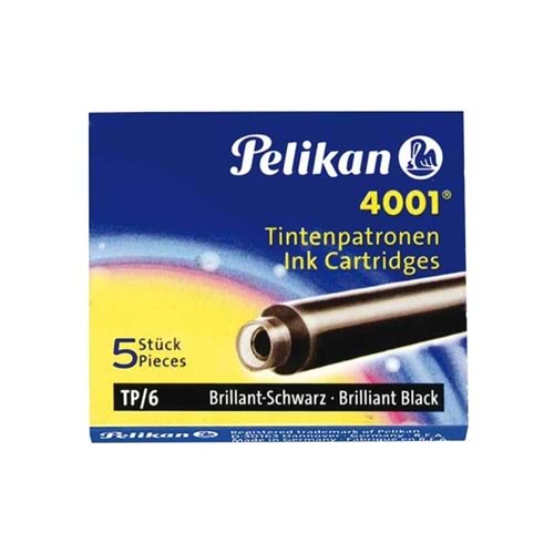 Pelikan Uzun Kartuş Siyah 5 Li 4001