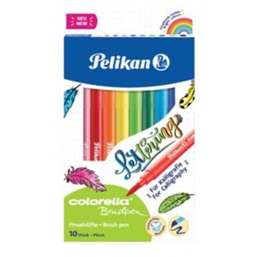 Pelikan Fırça Uçlu Keçeli Kalem 12 li Set