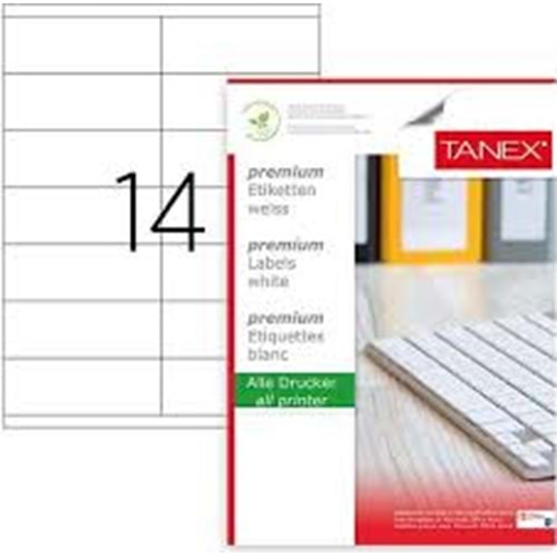 TANEX TW-2514 LASER ETİKET 105X38 MM