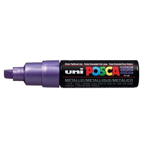Uni Posca 8.0 Su Bazlı Poster Markörü Metallıc Vıolet Pc-8k