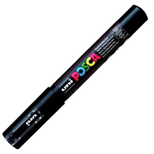 Uni Posca 0.7 Su Bazlı Poster Markörü Black Pc-1m siyah