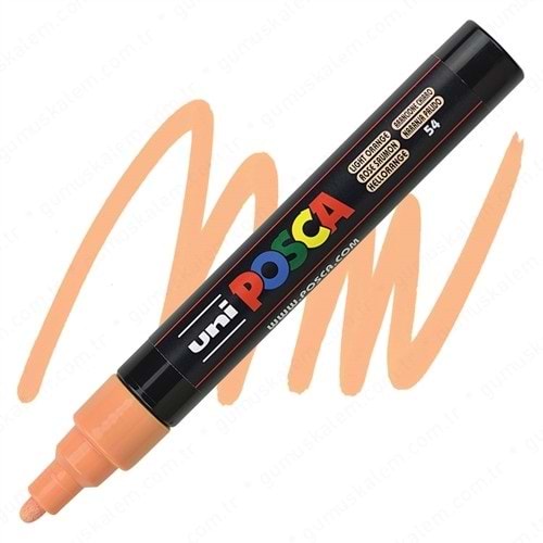 Uni Posca Su Bazlı Poster Markörü 1.8-2.5 Mm Açık turuncu PC-5M