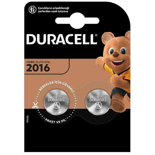 DURACELL 2016 PİL 2 Lİ PAKET