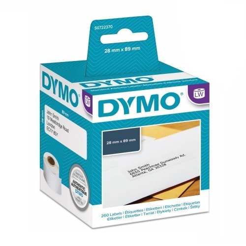 Dymo Label (Etiket) 28mm x 89mm x 220 SO722370