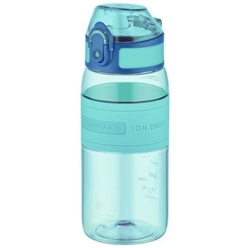 Uzspace 4107 440 ml Tritan Matara Şeffaf Gövde Mavi