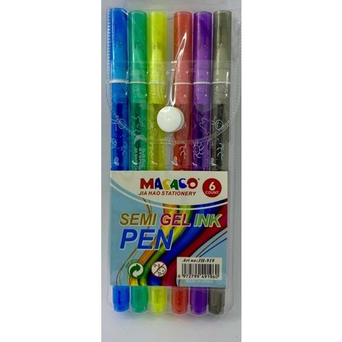 Linea Simli Jel Kalem 07mm Uç 6 lı Kalem Seti