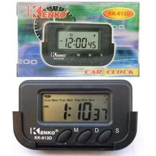 Kenko KK-613D Dijital Küçük Masa-Araba Saati-Alarm-Kronometre