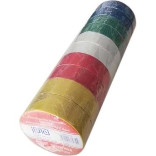 Linea Renkli Elektrik Bandı 18 Mt 10 lu Paket